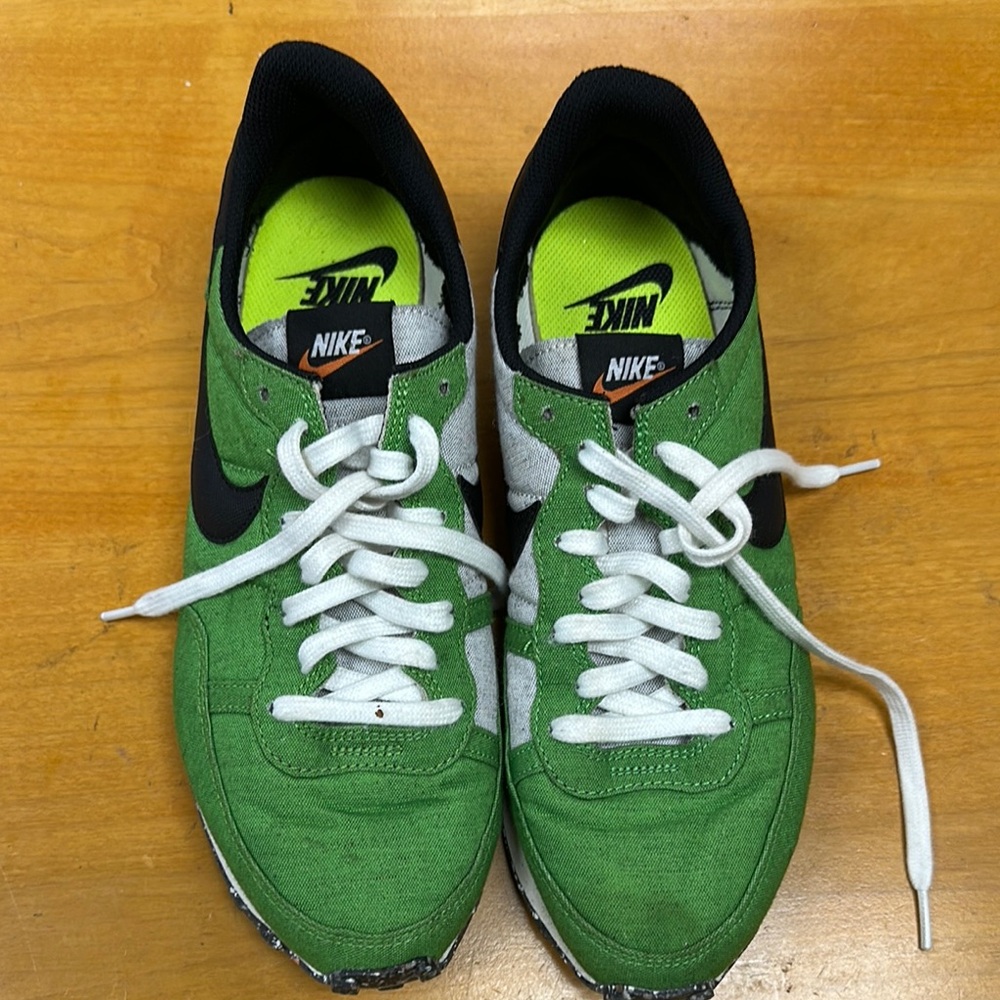Nike Neon Green and Black Sneakers